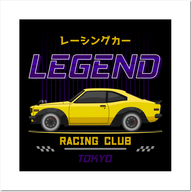 Tuner Yellow RX3 JDM Wall Art by GoldenTuners